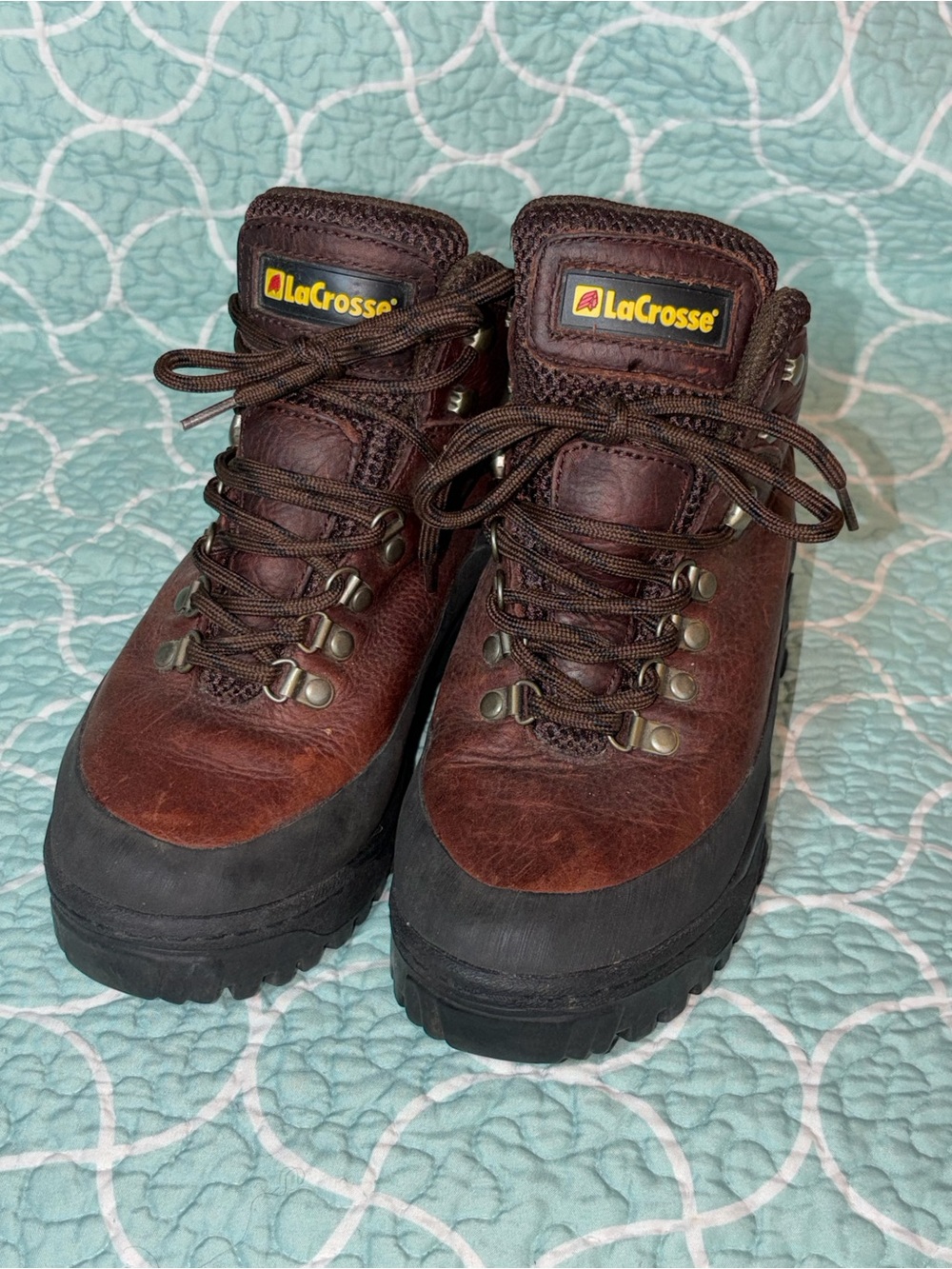 LaCrosse Brown and Black Leather Outdoor Boots
